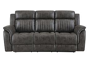 U8517 Grey Reclining Sofa by Global Furniture