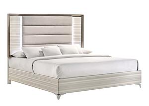 Zambrano White King Bed Group by Global Furniture