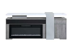 Zoro 76" Grey Entertainment Unit w/Bluetooth Speaker by Global Furniture
