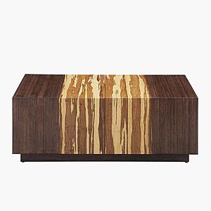 24.5" Azara Cube Rectangular Coffee Table - Sable by Greenington