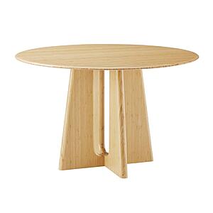 48" Luna Round Dining Table - Wheat by Greenington