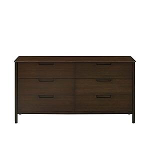 Weston Six Drawer Dresser - Black Walnut by Greenington