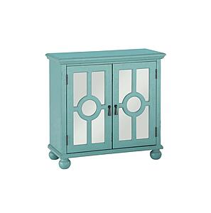 Poppy Accent Chest - Antique Aqua by Homelegance