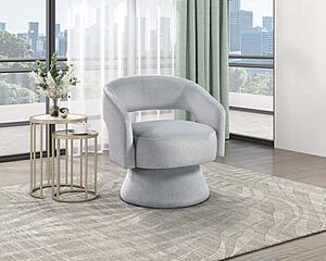 Lavon Swivel Chair - Gray by Homelegance