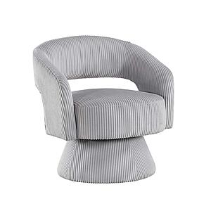 Upton Swivel Chair - Gray by Homelegance