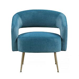 Roslyn Accent Chair - Dark Teal by Homelegance