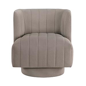 Joyce Swivel Chair - Taupe by Homelegance
