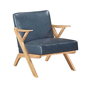 Gideon Accent Chair - Blue& Natural by Homelegance