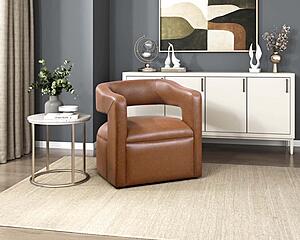 Sawyer Swivel Chair - Camel by Homelegance