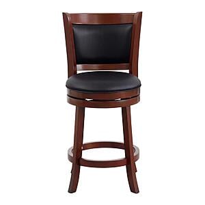 Shapel Swivel Counter Height Chair - Black by Homelegance