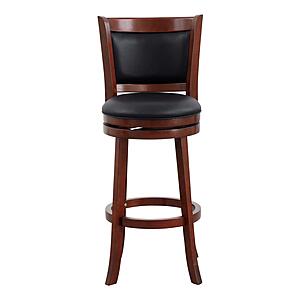 Shapel Swivel Pub Height Chair - Black by Homelegance