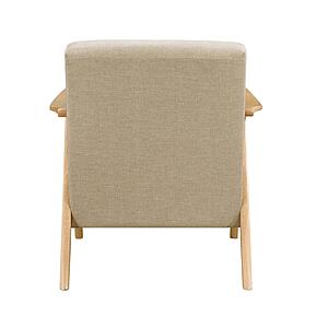 Damala Accent Chair - Light Brown & Natural by Homelegance
