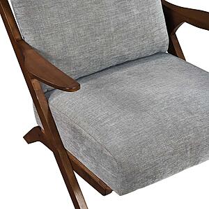 Lennox Accent Chair - Gray & Pascal Brown by Homelegance