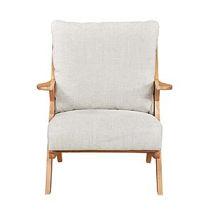 Lennox Accent Chair - Beige & Natural by Homelegance