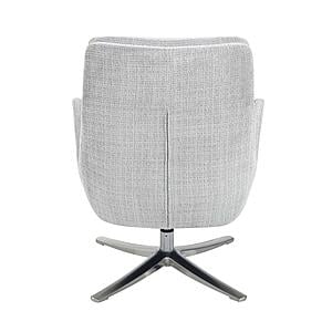 Parker Swivel Chair w/Ottoman - Gray by Homelegance