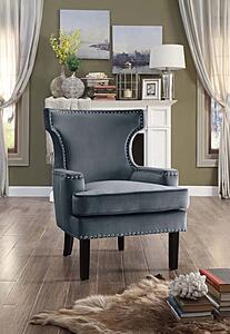 Lapis Accent Chair - Gray by Homelegance