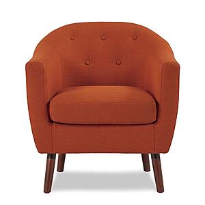 Lucille Accent Chair - Orange by Homelegance