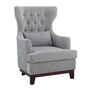 Adriano Accent Chair - Light Gray by Homelegance
