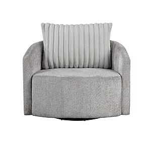 Francine Swivel Chair - Gray by Homelegance