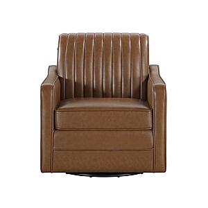 November Swivel Chair - Brown by Homelegance