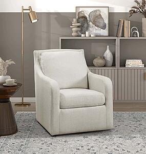 Carlmont Swivel Chair - Beige by Homelegance