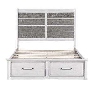 Ambrose 5pc Queen Bedroom Set  - Antique White & Antique Gray by Homelegance