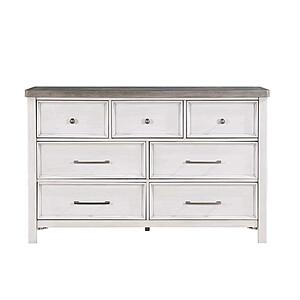 Ambrose Dresser - Antique White & Antique Gray by Homelegance