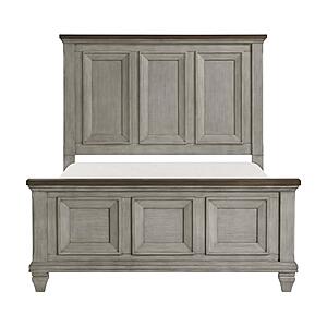 Renton California King Bed - Brown & Antique Gray by Homelegance