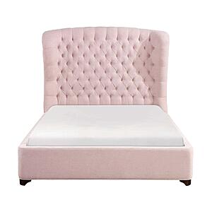 Cameo Eastern King Bed - Pink by Homelegance