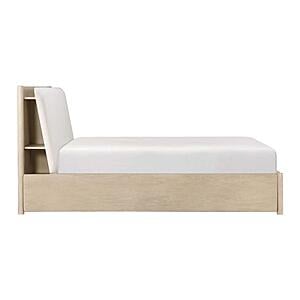 Matteo Queen Platform Bed w/Footboard Storage - Oyster by Homelegance