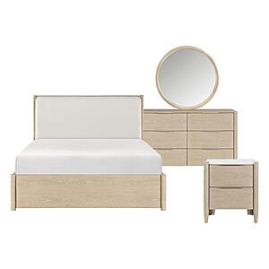 Matteo 4pc Queen Bedroom Set  - Oyster by Homelegance
