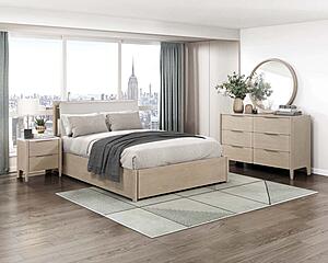 Matteo Nightstand - Light Oak Ceruse by Homelegance