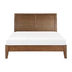 Evans  California King Platform Bed - Light Brown by Homelegance