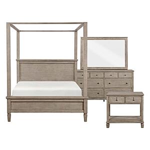 Marceline 4pc Queen Bedroom Set  - Gray Oak by Homelegance
