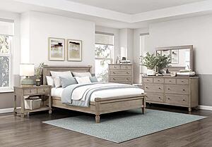 Marceline Nightstand - Gray Oak by Homelegance