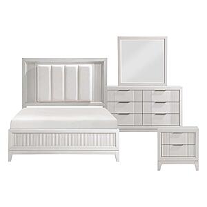 Florence 4pc Queen Bedroom Set  - Ivory by Homelegance