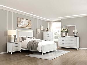 Asteria Eastern King Bed - Ivory by Homelegance