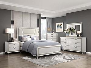 Audra Mirror - White by Homelegance