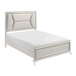 Audra California King Bed - White by Homelegance