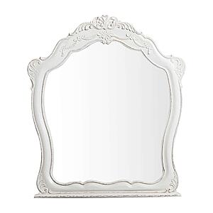Cinderella Mirror - Antique White w/Gray  by Homelegance