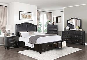 Herman Nightstand - Charcoal Brown by Homelegance