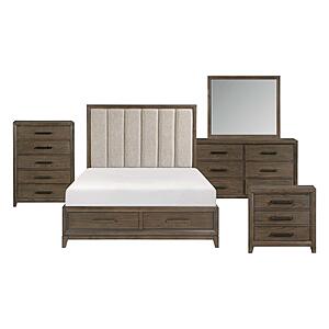 Cambridge 5pc Queen Bedroom Set  - Flaxen by Homelegance