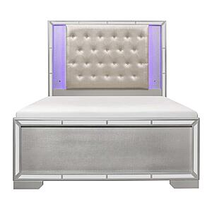 Aveline Queen Bed - Silver by Homelegance