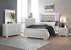 Aveline Mirror w/LED - Silver by Homelegance