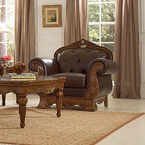 14379-1 Chair - Dark Brown by Homelegance