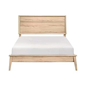 Marrin California King Bed - Natural Oak by Homelegance