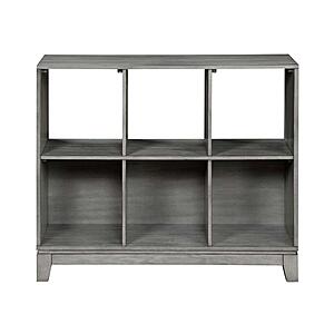 Garretson 6-Shelf  Bookcase - Gray by Homelegance