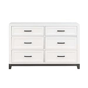 Garretson Dresser - White & Metallic Gray by Homelegance