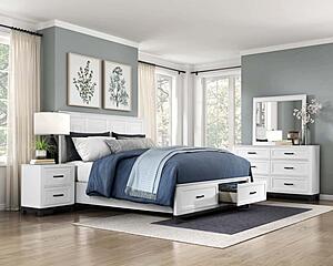 Garretson Chest - White & Metallic Gray by Homelegance