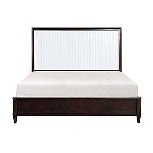 Niles California King Bed - White & Cherry by Homelegance